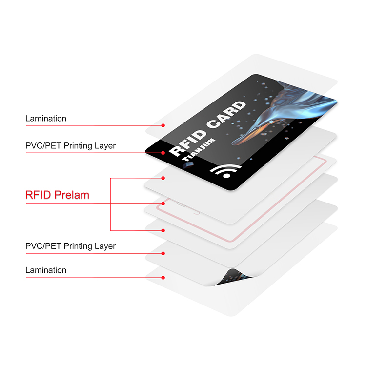 Construcción interna de una tarjeta RFID
